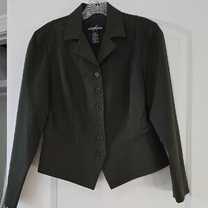 Positive Attitude Dark Green Blazer
